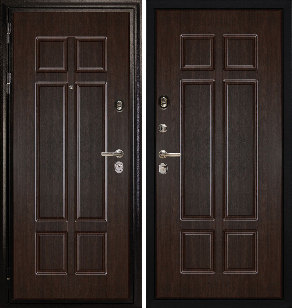 Железная взломостойкая дверь МДФ/МДФ 3105