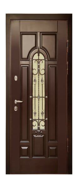 Входная дверь МДФ/МДФ с ковкой 1715