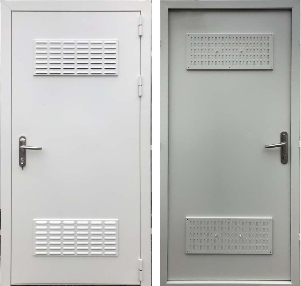 Дверь техническая стальная входная Порошок 618