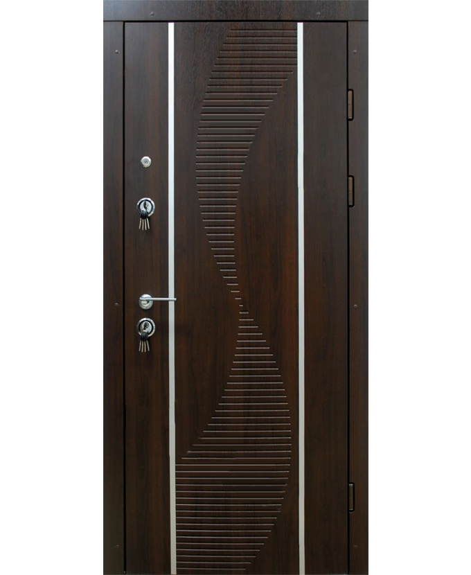 Металлическая дверь МДФ с панелью винорит 3015