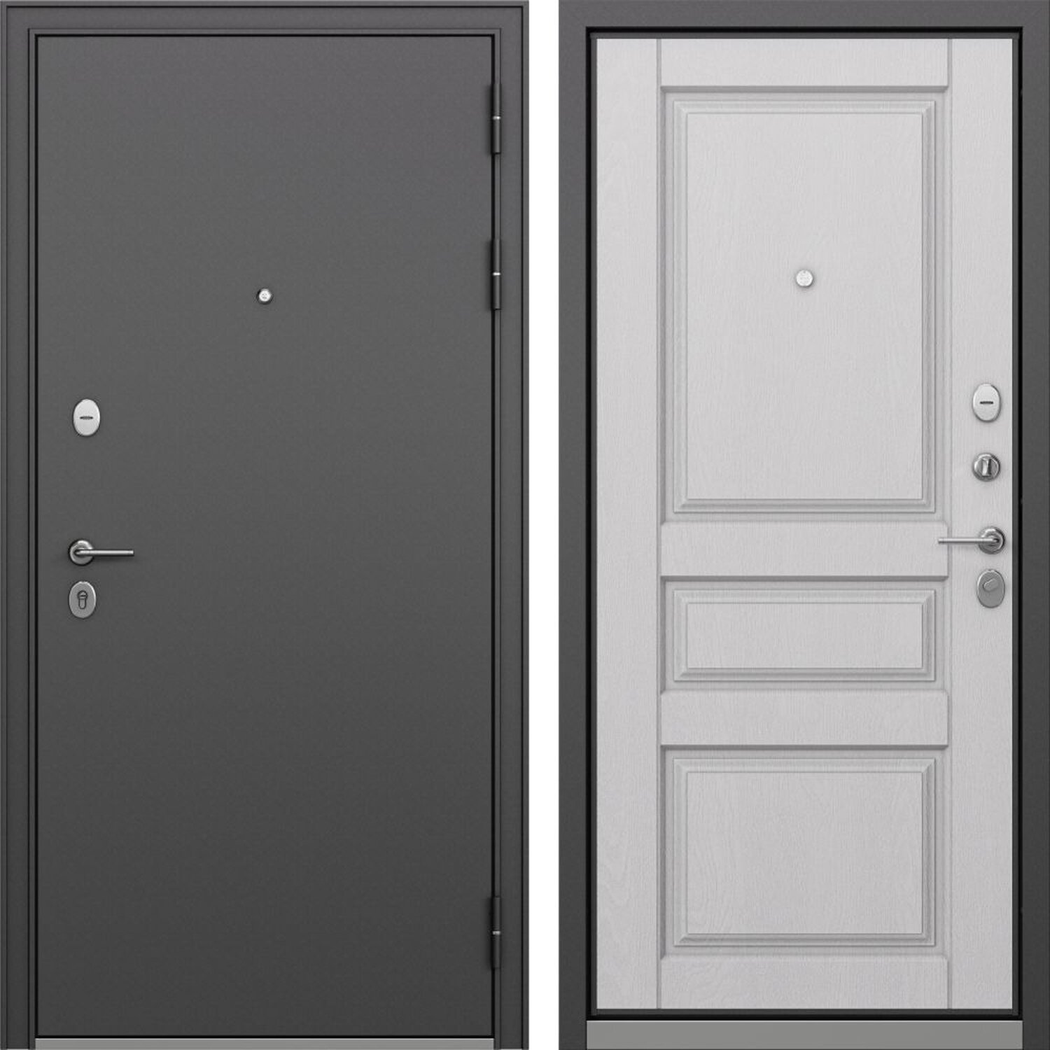 Входная дверь с порошковым напылением/МДФ 1250