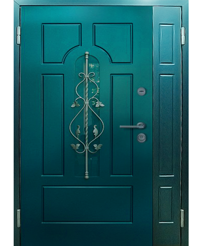 Металлическая входная уличная дверь МДФ 2040