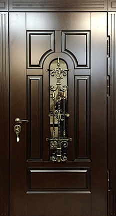 Стальные двери с ковкой
