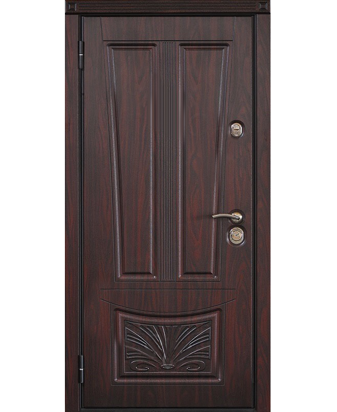 Металлическая входная дверь МДФ с панелью винорит 3021