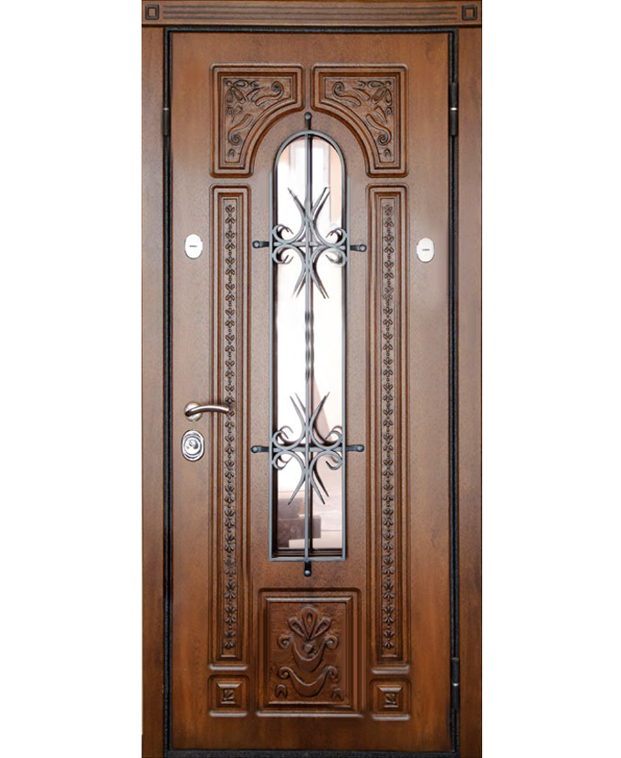 Входная дверь МДФ с панелью винорит 3027